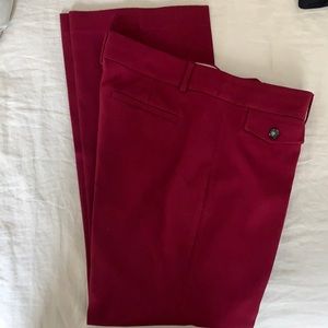 LOFT - Deep Red Marisa Trouser